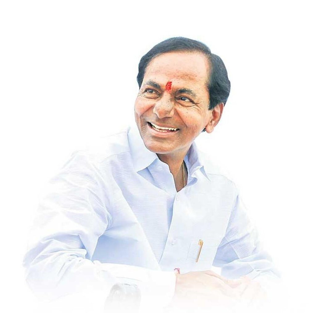 Former CM KCR learns how to use a cell phone